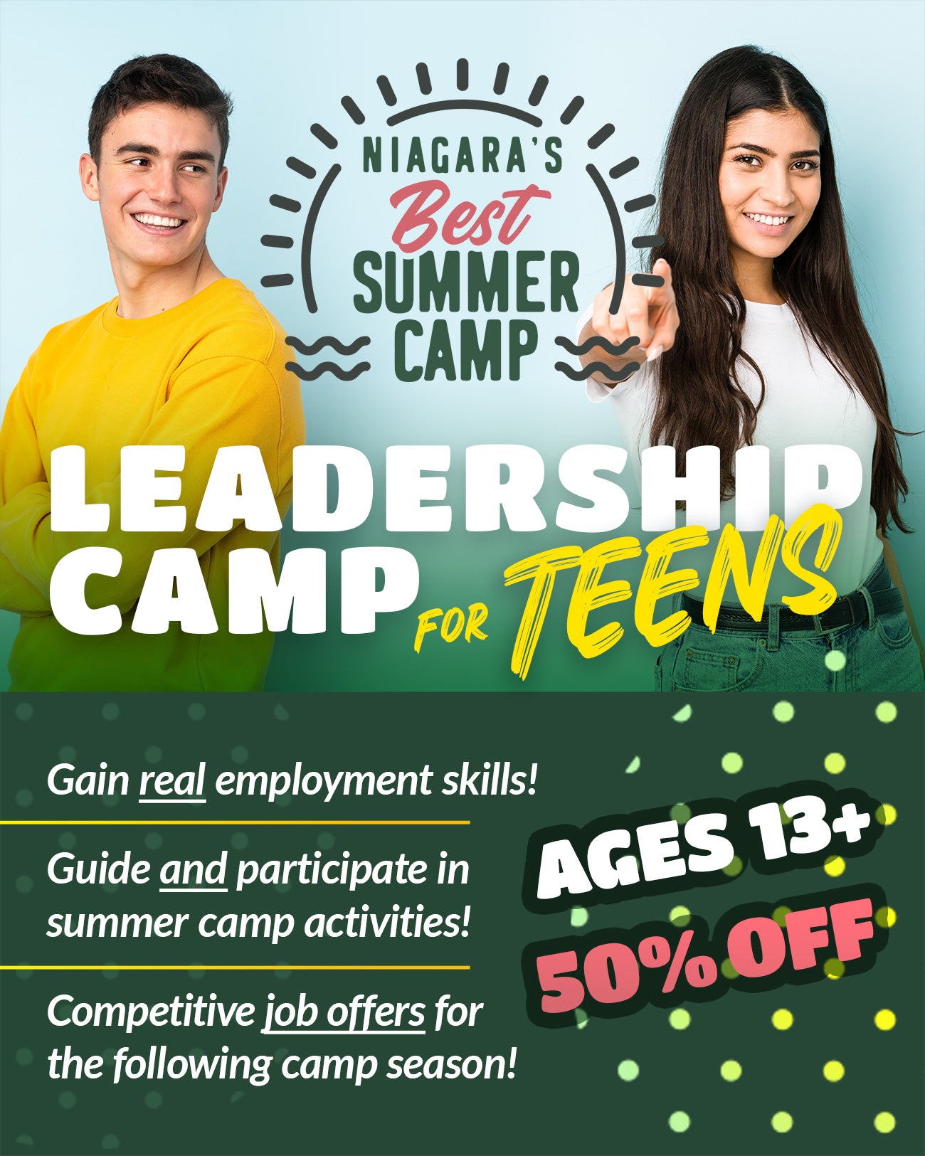 2025 Leadership Camp - 50% Discount! (13 and older)