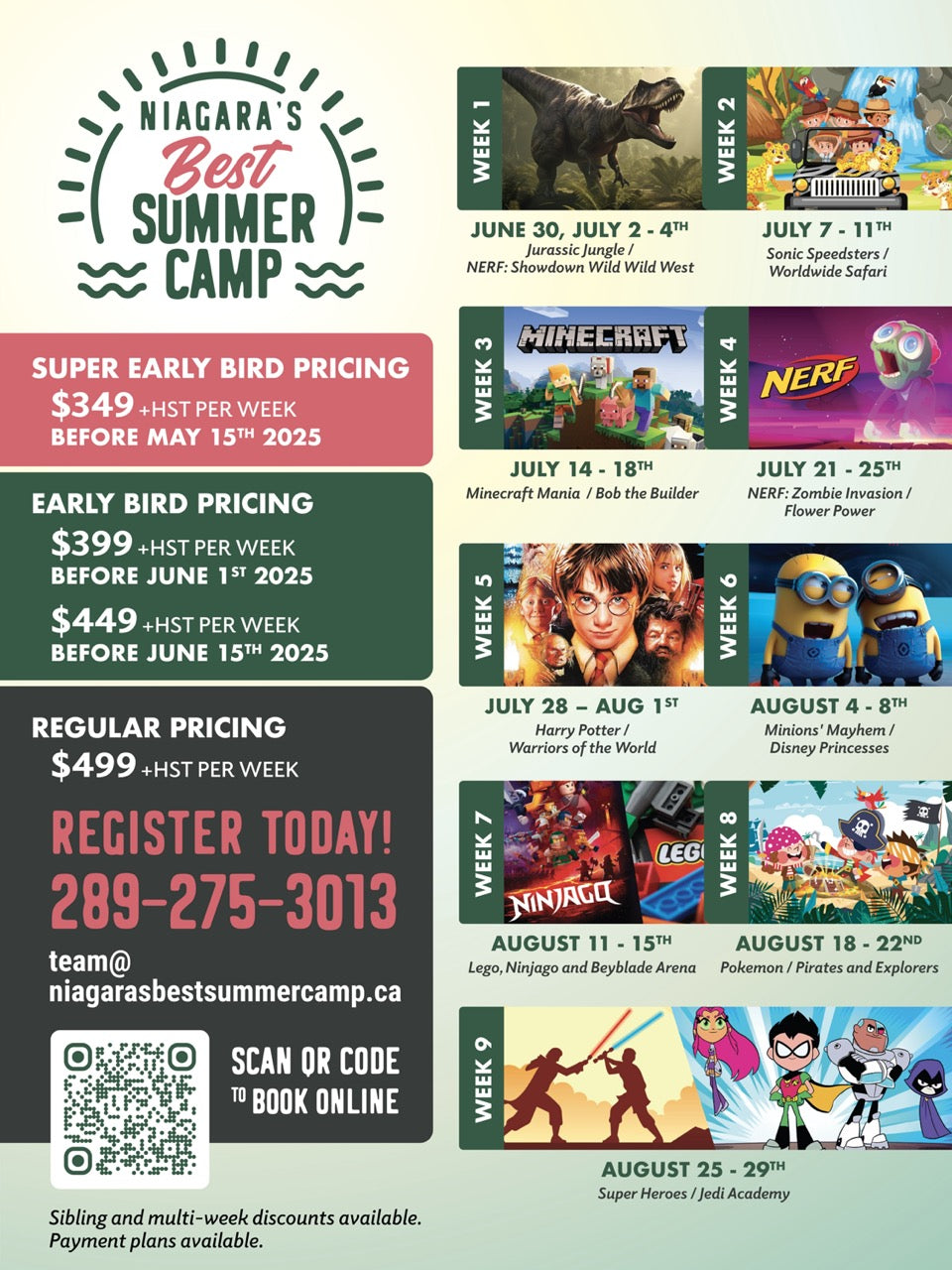 SPRING Early Bird Sale: THEMED 2025 Summer Camp